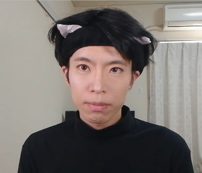 メンズメイク完了